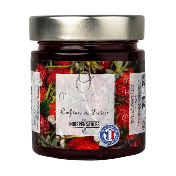 O3 Agri, packshot confiture de fraises