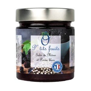 O3 Agri, packshot gelée de Mûres et poivres blanc